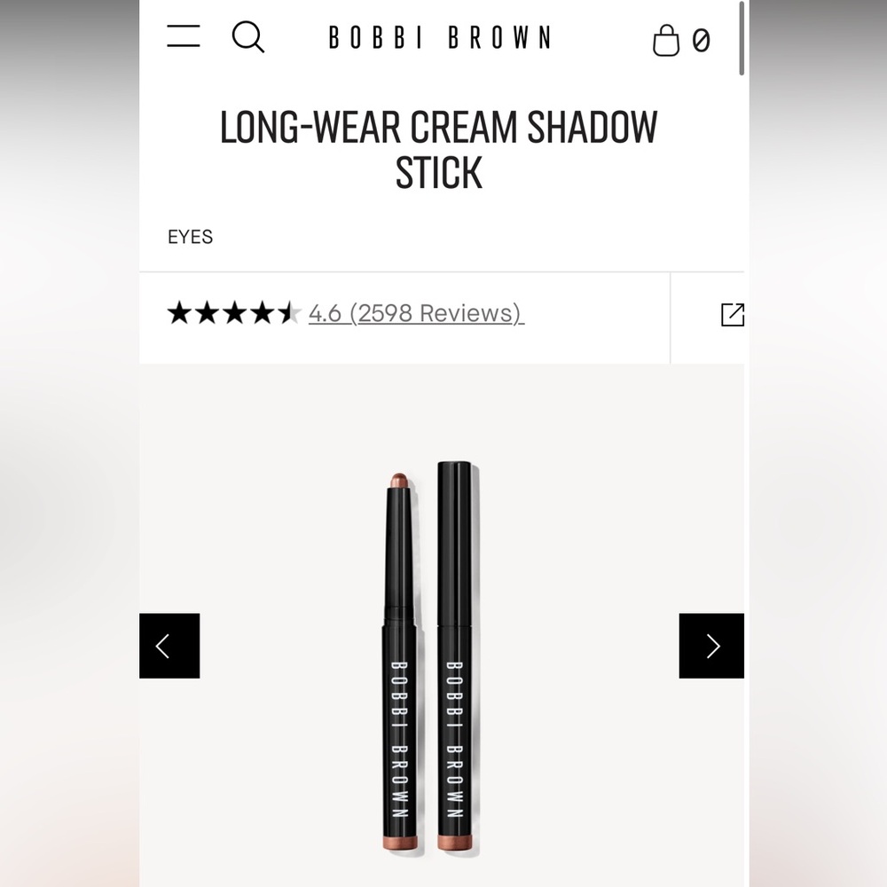 New Bobbi Brown Long Wear Cream Shadow Stick Ruby Shimmer